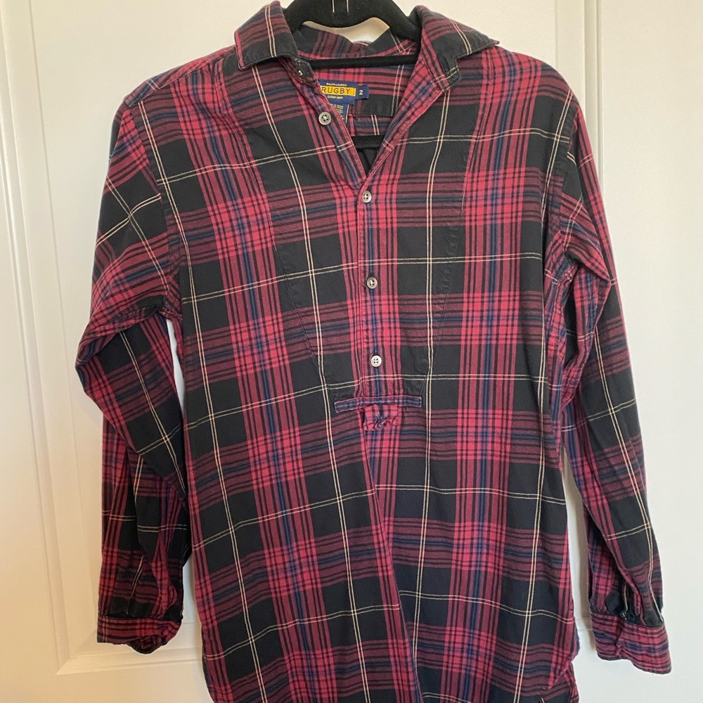Ralph Lauren Burgundy Plaid Flannel